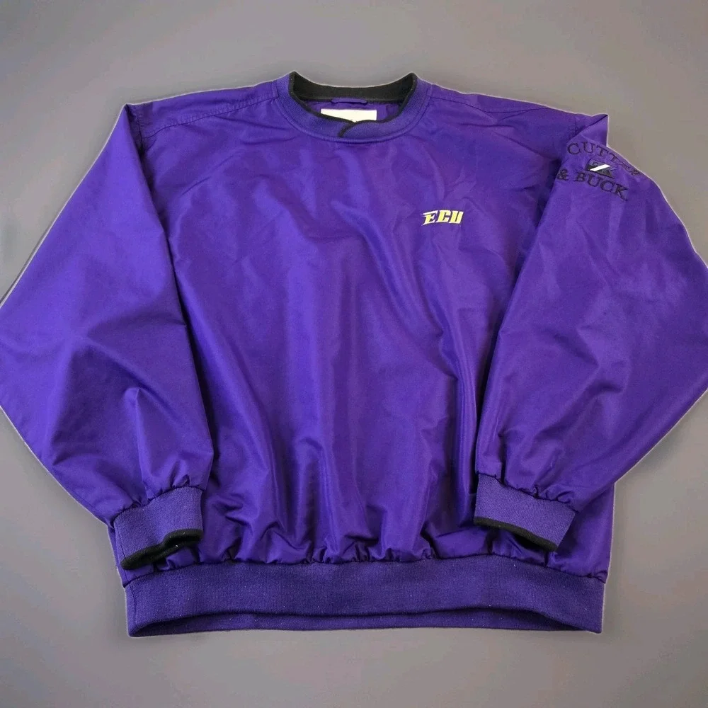 Cutter & Buck Men's Lightweight Pullover Jackst ECU East Carolina University XL